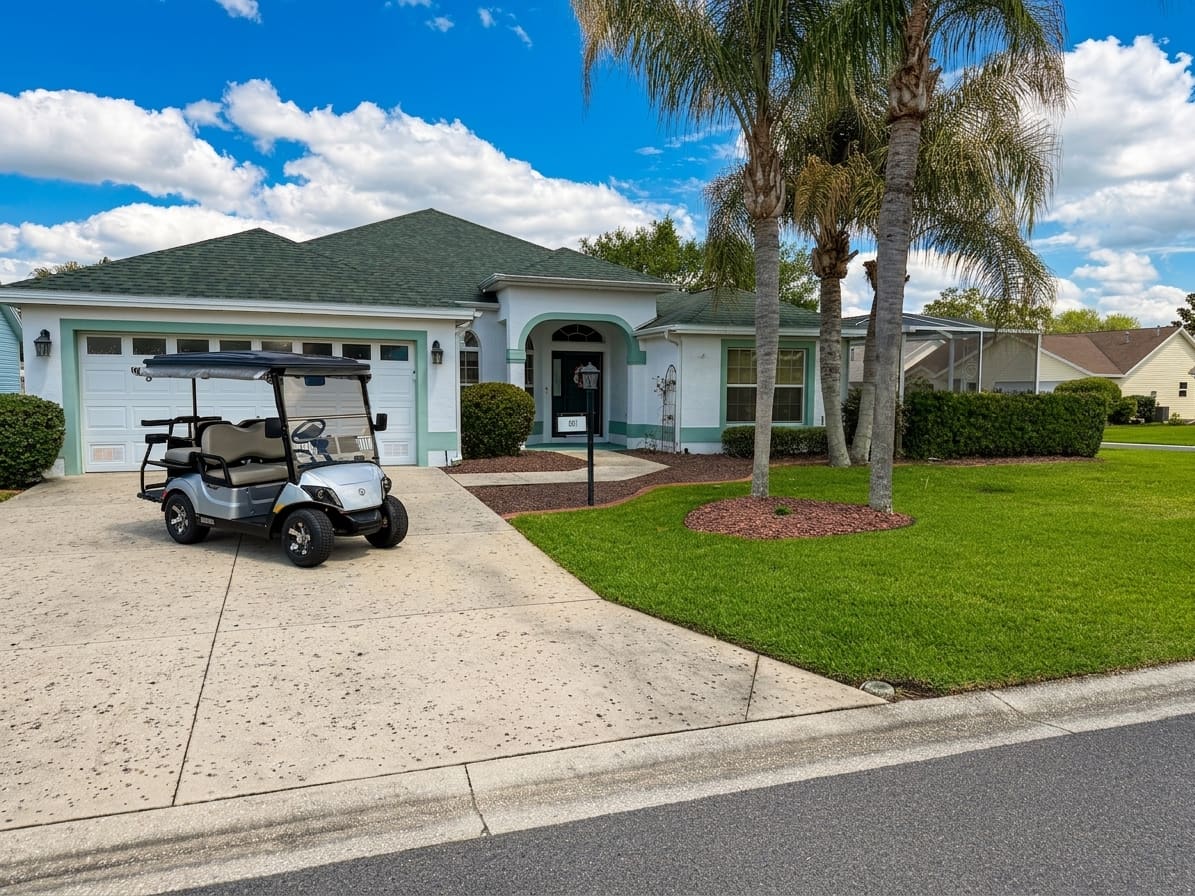 Pool & Designer Home in Belvedere - 4-Seater Cart
