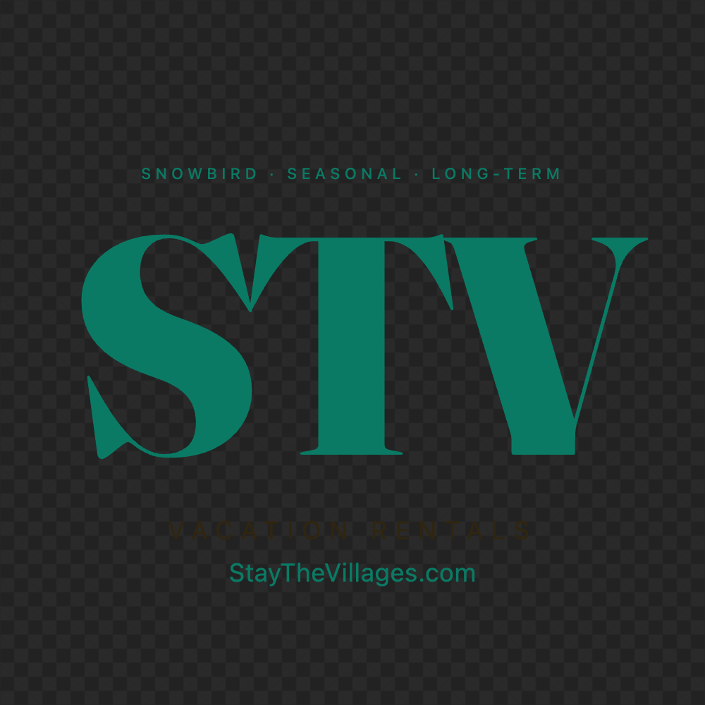 Stay The Villages logo — Transparent, green text