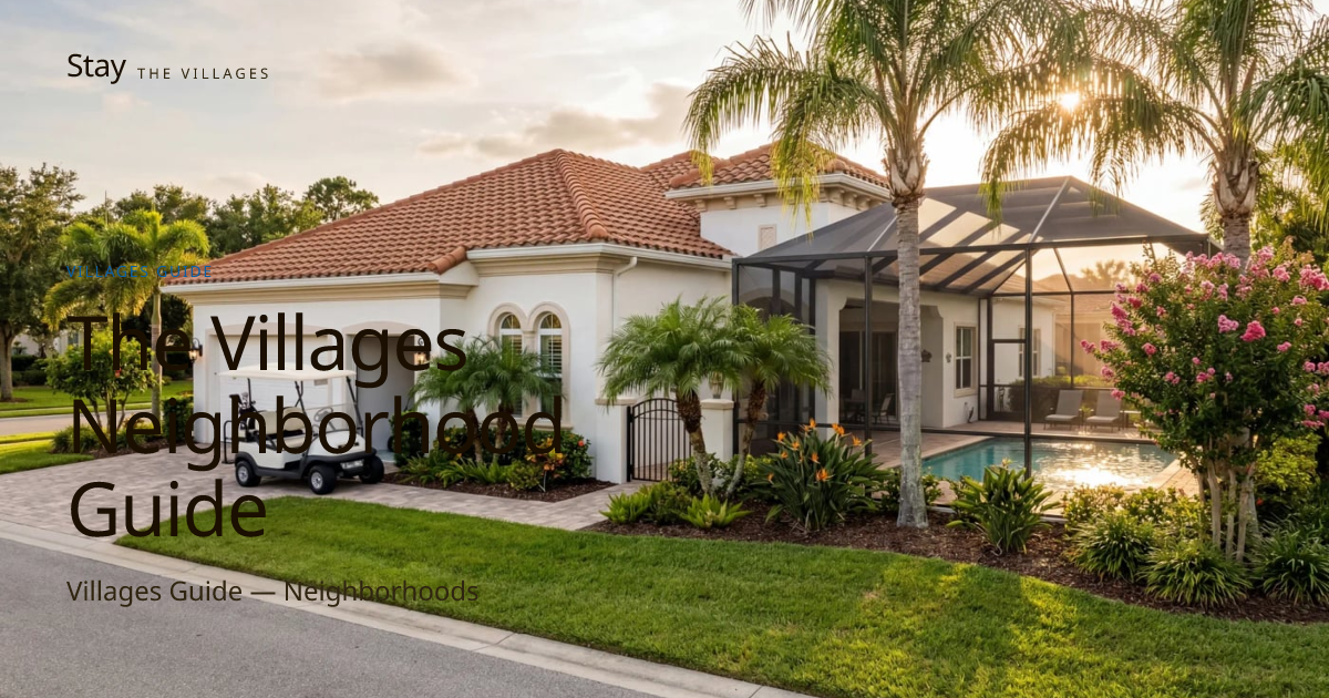 Villages Neighborhood Guide | Which Area Is Right? | Stay The Villages