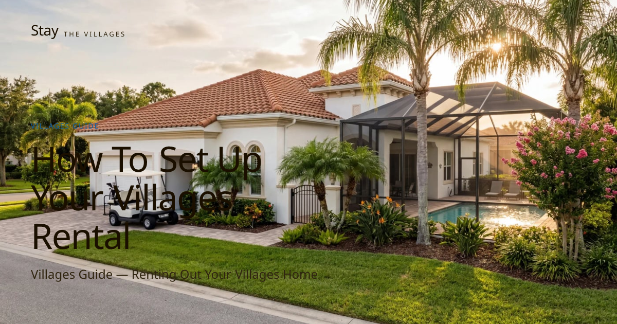How to Set Up Your Villages Rental Property | Stay The Villages